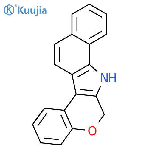 BENZO[G][1]BENZOPYRANO[3,4-B]INDOLE, 6,7-DIHYDRO- structure
