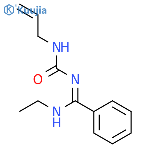 Benzenecarboximidamide, N-ethyl-N'-[(2-propenylamino)carbonyl]- structure