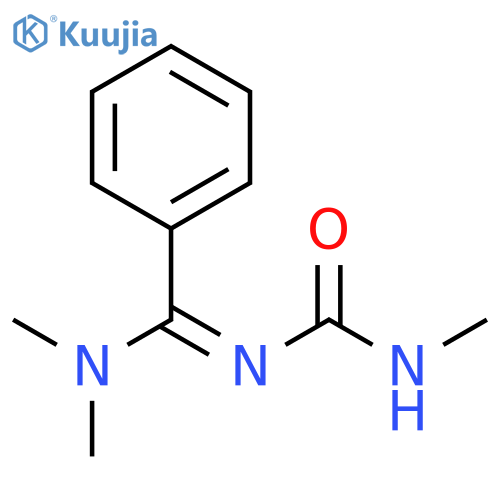 Benzenecarboximidamide, N,N-dimethyl-N'-[(methylamino)carbonyl]- structure