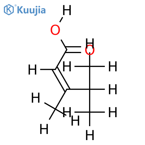 (Z)-form-3,4-Dimethyl-2-pentenoic acid structure