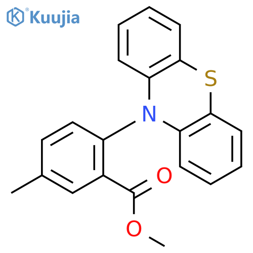Benzoic acid, 5-methyl-2-(10H-phenothiazin-10-yl)-, methyl ester structure