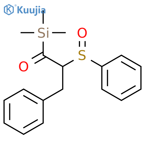 2-(Benzenesulfinyl)-3-phenyl-1-(trimethylsilyl)propan-1-one structure