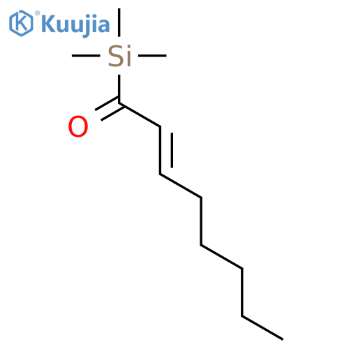 Silane, trimethyl(1-oxo-2-octenyl)- structure