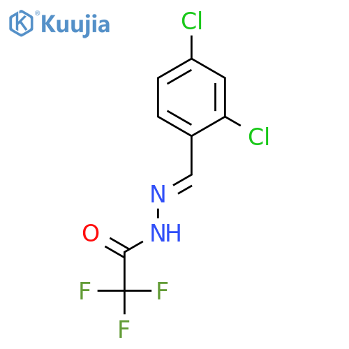 ACETIC ACID, TRIFLUORO-, [(2,4-DICHLOROPHENYL)METHYLENE]HYDRAZIDE structure