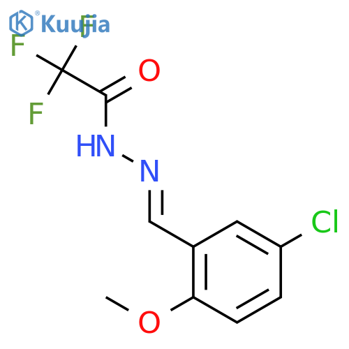 Acetic acid, trifluoro-, [(5-chloro-2-methoxyphenyl)methylene]hydrazide structure