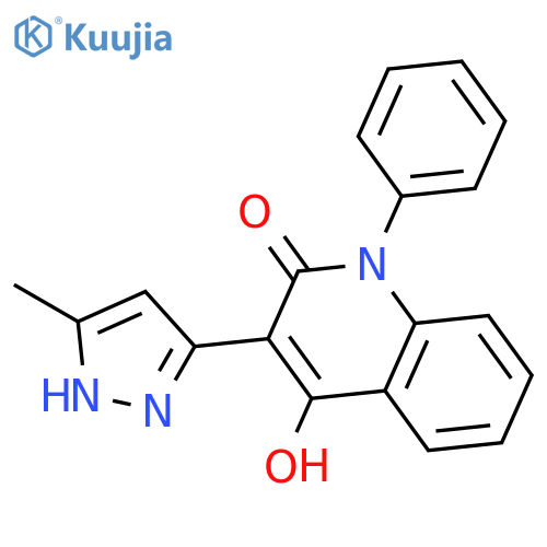 2(1H)-QUINOLINONE, 4-HYDROXY-3-(5-METHYL-1H-PYRAZOL-3-YL)-1-PHENYL- structure