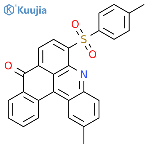 9H-Naphth[3,2,1-kl]acridin-9-one, 2-methyl-6-[(4-methylphenyl)sulfonyl]- structure