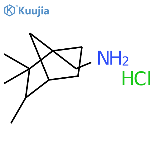 Bicyclo[2.2.1]heptane-1-methanamine, 2,2,3-trimethyl-, hydrochloride structure