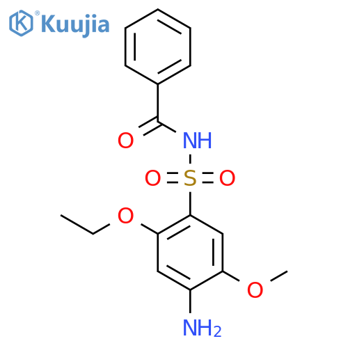 BENZAMIDE, N-[(4-AMINO-2-ETHOXY-5-METHOXYPHENYL)SULFONYL]- structure