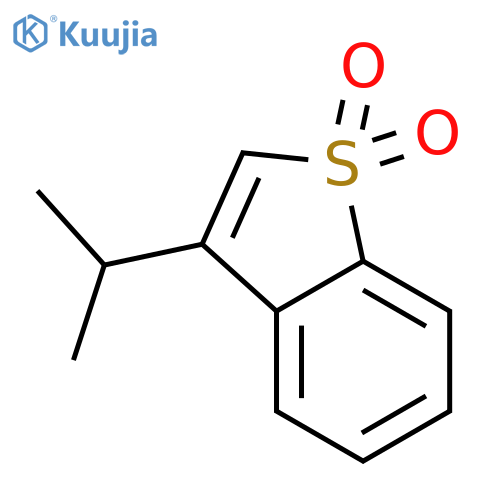Benzo[b]thiophene, 3-(1-methylethyl)-, 1,1-dioxide structure