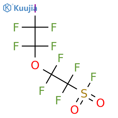 1,1,2,2-Tetrafluoro-2-(1,1,2,2-tetrafluoro-2-iodoethoxy)ethanesulfonyl fluoride structure