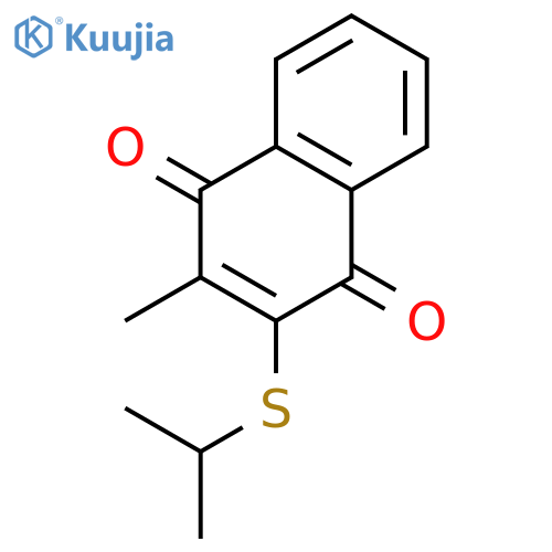 1,4-Naphthalenedione, 2-methyl-3-[(1-methylethyl)thio]- structure