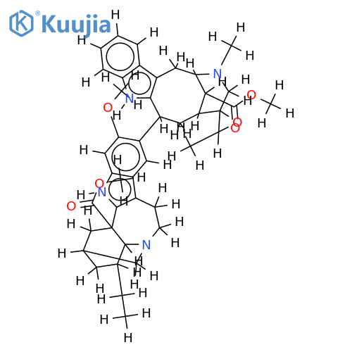 12-((3R,16S,19Xi)-19,20-epoxy-16-methoxycarbonyl-(20xiH)-19,20-dihydro-17-nor-vobasan-3-yl)-13-methoxy-ibogamine-18-carboxylic acid methyl ester structure