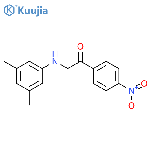 2-[(3,5-dimethylphenyl)amino]-1-(4-nitrophenyl)ethanone structure