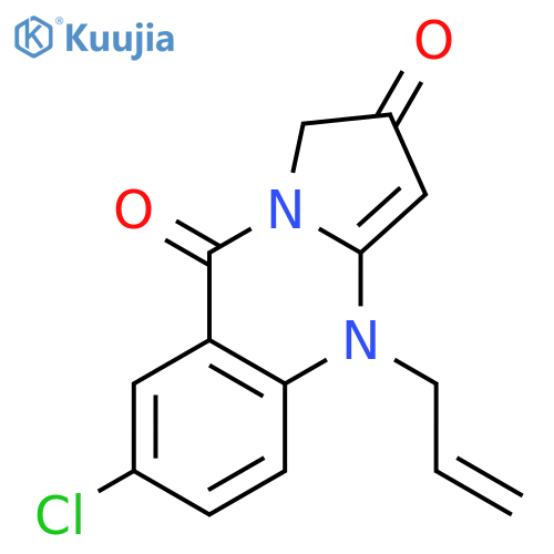 Pyrrolo[2,1-b]quinazoline-2,9(1H,4H)-dione, 7-chloro-4-(2-propenyl)- structure