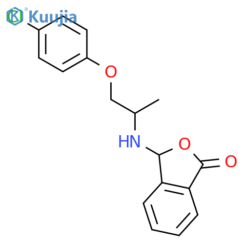 1(3H)-ISOBENZOFURANONE, 3-[[2-(4-CHLOROPHENOXY)-1-METHYLETHYL]AMINO]- structure
