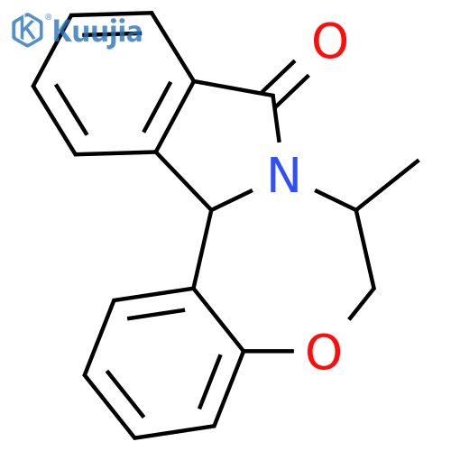 Isoindolo[2,1-d][1,4]benzoxazepin-9(13bH)-one, 6,7-dihydro-7-methyl- structure