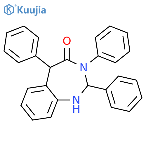 4H-1,3-BENZODIAZEPIN-4-ONE, 1,2,3,5-TETRAHYDRO-2,3,5-TRIPHENYL- structure