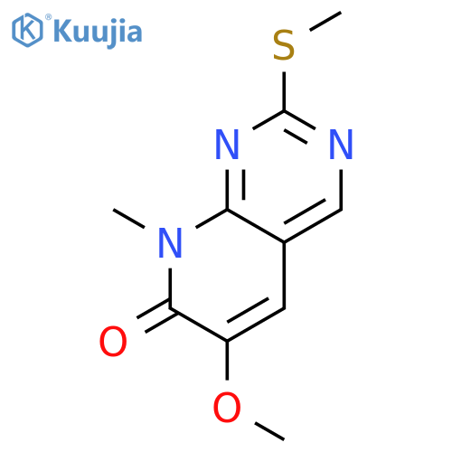 Pyrido[2,3-d]pyrimidin-7(8H)-one, 6-methoxy-8-methyl-2-(methylthio)- structure