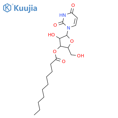 Uridine, 3'-decanoate structure