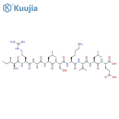 L-Glutamic acid,L-isoleucyl-L-arginyl-L-alanyl-L-leucyl-L-seryl-L-lysyl-L-valyl-L-leucyl- structure