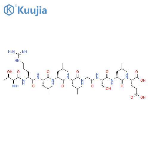 L-Glutamic acid,L-threonyl-L-arginyl-L-leucyl-L-leucyl-L-leucylglycyl-L-seryl-L-leucyl- structure
