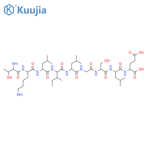 L-Glutamic acid,L-threonyl-L-lysyl-L-leucyl-L-isoleucyl-L-leucylglycyl-L-seryl-L-leucyl- structure