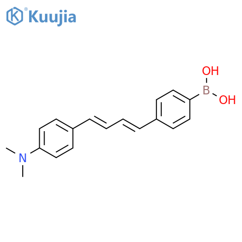 Boronic acid,[4-[(1E,3E)-4-[4-(dimethylamino)phenyl]-1,3-butadienyl]phenyl]- structure