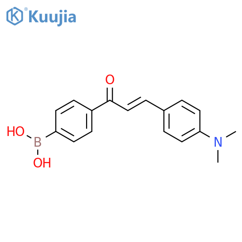 Boronic acid,[4-[(2E)-3-[4-(dimethylamino)phenyl]-1-oxo-2-propenyl]phenyl]- structure