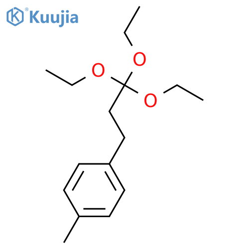 Benzene, 1-methyl-4-(3,3,3-triethoxypropyl)- structure