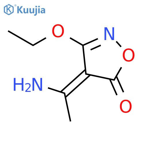 5(4H)-Isoxazolone, 4-(1-aminoethylidene)-3-ethoxy-, (Z)- structure