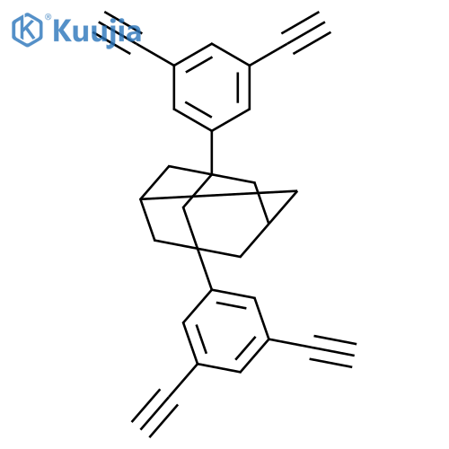 Tricyclo[3.3.1.13,7]decane, 1,3-bis(3,5-diethynylphenyl)- structure