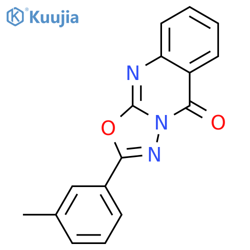 5H-1,3,4-OXADIAZOLO[2,3-B]QUINAZOLIN-5-ONE, 2-(3-METHYLPHENYL)- structure
