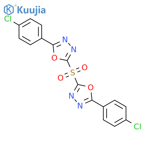 1,3,4-Oxadiazole, 2,2'-sulfonylbis[5-(4-chlorophenyl)- structure