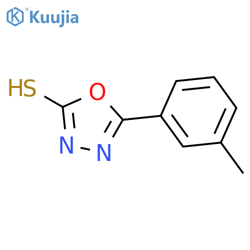 5-(3-methylphenyl)-1,3,4-oxadiazole-2-thiol structure