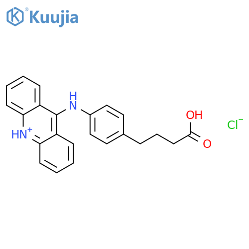 9-{[4-(3-carboxypropyl)phenyl]amino}acridinium chloride structure