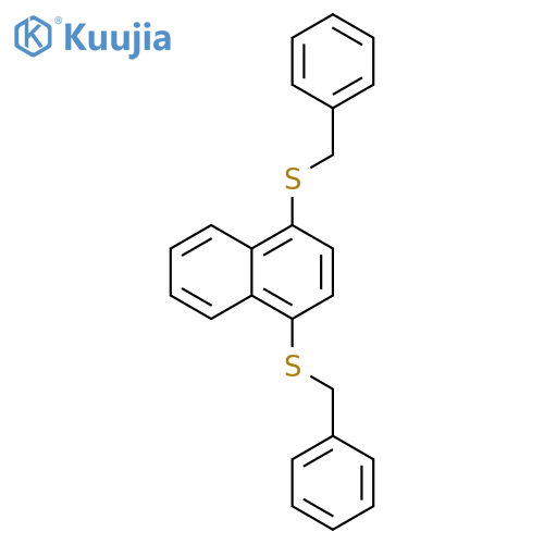Naphthalene, 1,4-bis[(phenylmethyl)thio]- structure