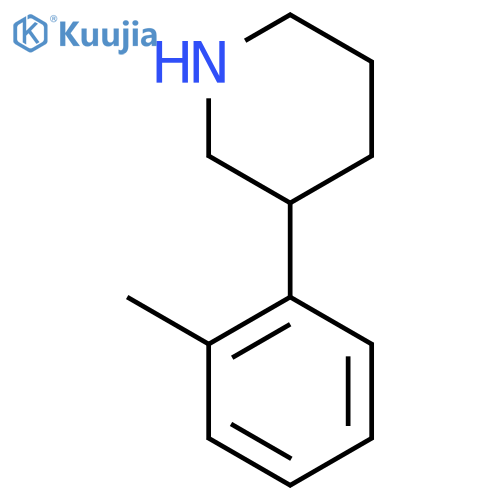 3-(2-methylphenyl)piperidine structure