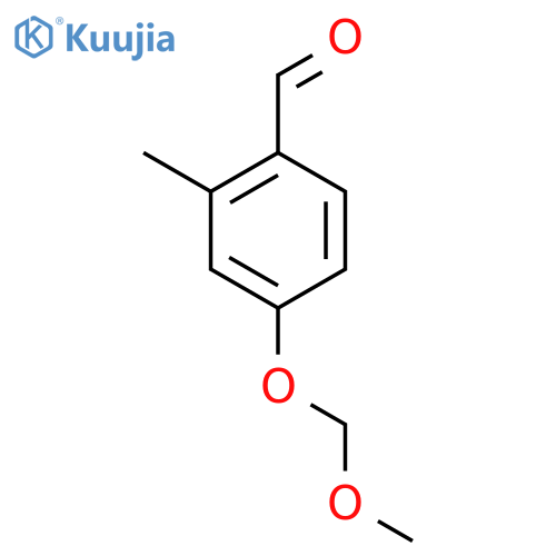Benzaldehyde, 4-(methoxymethoxy)-2-methyl- (9CI) structure