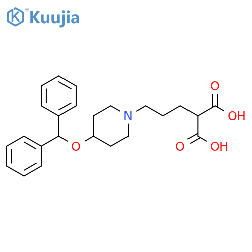 Propanedioic acid, [3-[4-(diphenylmethoxy)-1-piperidinyl]propyl]- structure