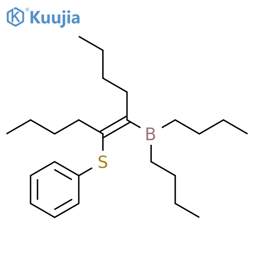 Borane, dibutyl[(1E)-1-butyl-2-(phenylthio)-1-hexenyl]- structure