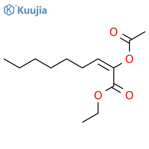 2-Nonenoic acid, 2-(acetyloxy)-, ethyl ester structure