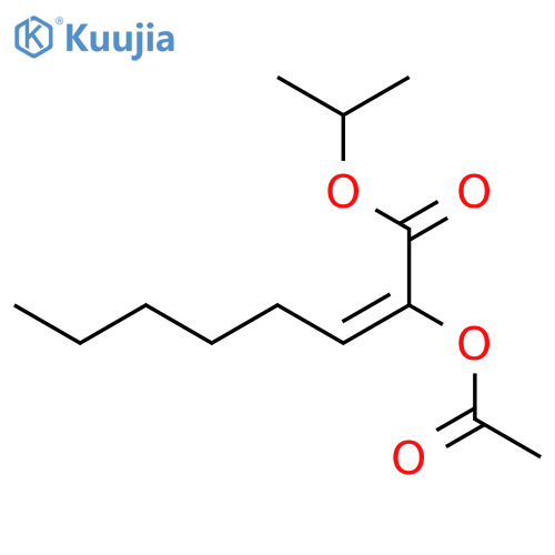 2-Octenoic acid, 2-(acetyloxy)-, 1-methylethyl ester structure