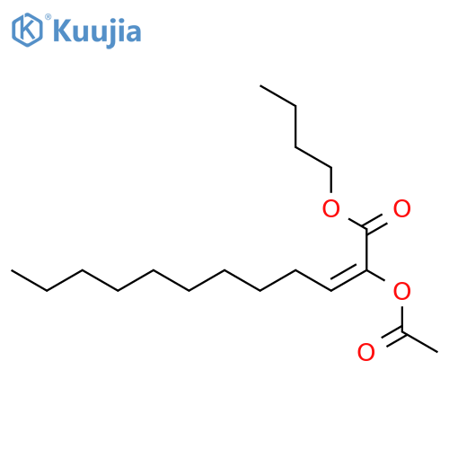 2-DODECENOIC ACID, 2-(ACETYLOXY)-, BUTYL ESTER structure