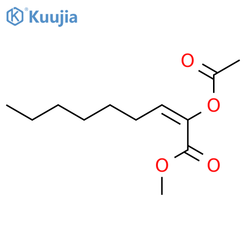 2-NONENOIC ACID, 2-(ACETYLOXY)-, METHYL ESTER structure