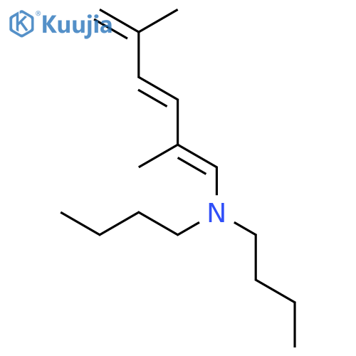 1,3,5-Hexatrien-1-amine, N,N-dibutyl-2,5-dimethyl- structure