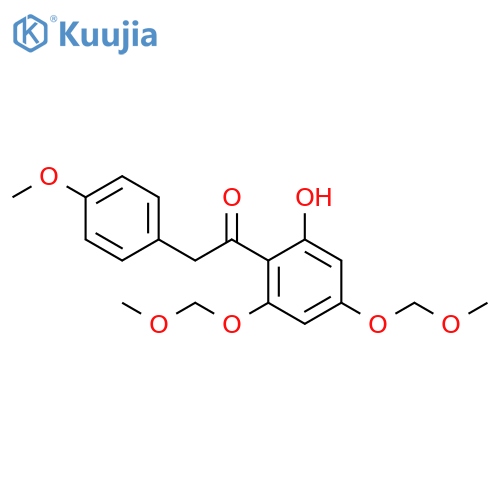 Ethanone, 1-[2-hydroxy-4,6-bis(methoxymethoxy)phenyl]-2-(4-methoxyphenyl)- structure