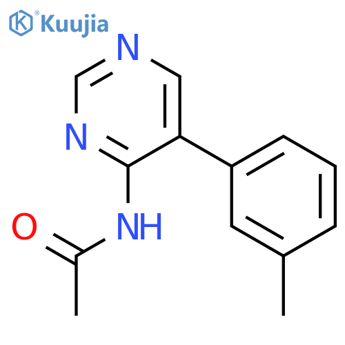 ACETAMIDE, N-[5-(3-METHYLPHENYL)-4-PYRIMIDINYL]- structure