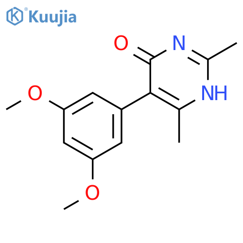 4(1H)-Pyrimidinone, 5-(3,5-dimethoxyphenyl)-2,6-dimethyl- structure