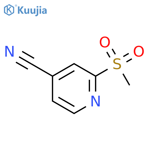 2-Methanesulfonylpyridine-4-carbonitrile structure